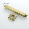 Kibi Cube 8 Ceiling Mounted Shower Arm - Brushed Gold SA0802BG